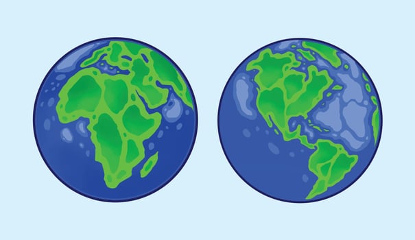 Happy earth day logo mascot Vector illustrations for your work Logo, mascot merchandise t-shirt, stickers and Label designs, poster, greeting cards advertising business company or brands.