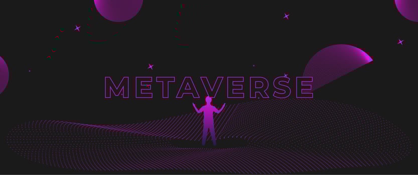 Businessman standing silhouette and Digital Contour curve dot and line and wave with wireframe. The concept for metaverse and VR technology vector