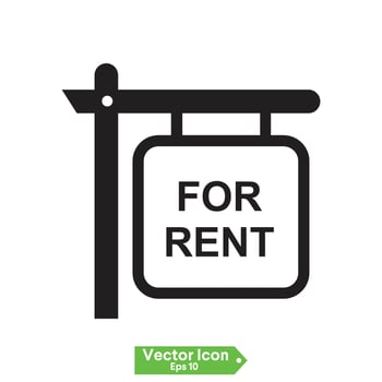 House for rent vector icon