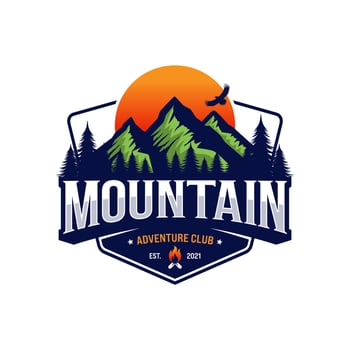 Mountains logo design vector template