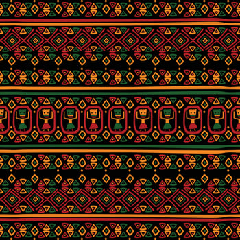 Pan Africa Seamless Pattern Concept vector