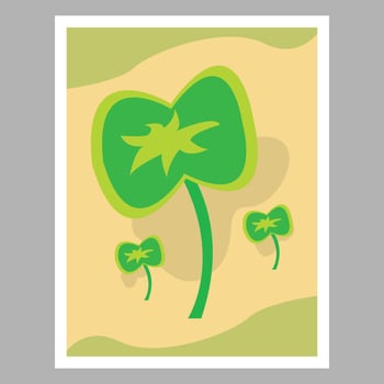 Abstract wild leaf art for wall decoration. Suitable for living room decoration. Vector illustration