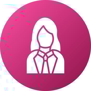 Lady Lawyer Icon Style vector