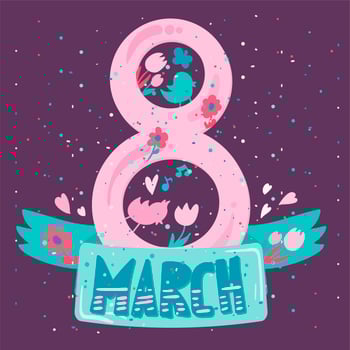 Happy Womens Day vector