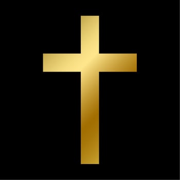 Latin cross symbol isolated christian bible sign vector