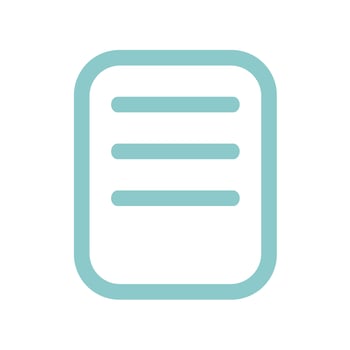 Blue document file thick line vector icon
