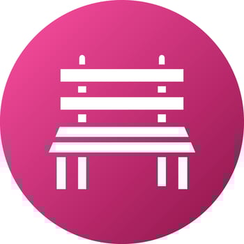 Bench Icon Style vector
