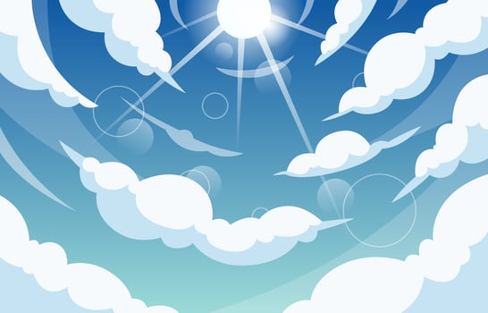 Blue Sky Concept vector