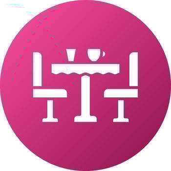 Dining Table Icon Style vector