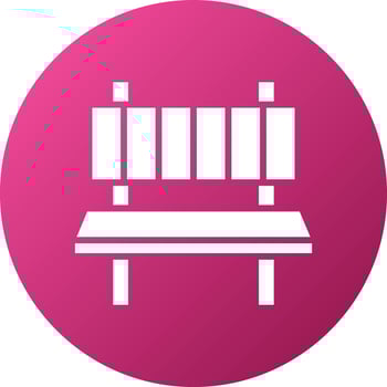 Bench Icon Style vector