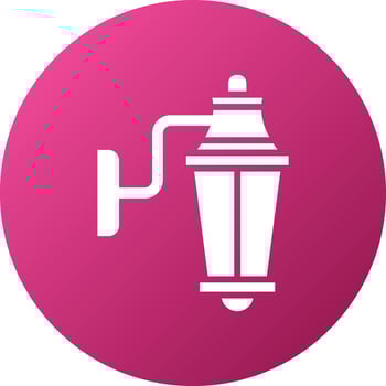 Wall Lamp Icon Style vector