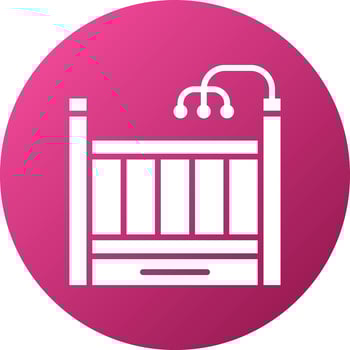 Crib Icon Style vector