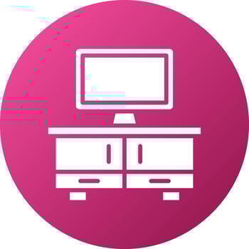 Tv Table Icon Style vector