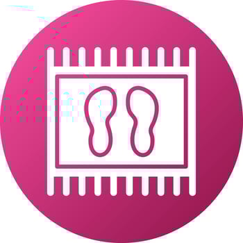 Door Mat Icon Style vector