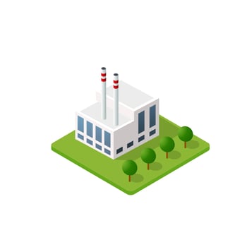 The smart building home vector