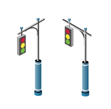Set of isometric city road vector