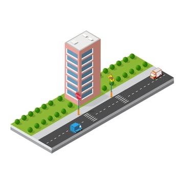 Isometric 3d module block vector