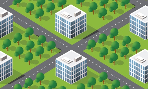 Seamless urban plan vector