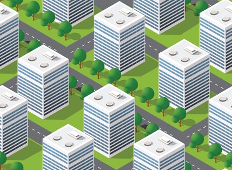 Seamless urban plan vector