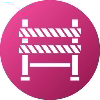 Barrier Icon Style vector
