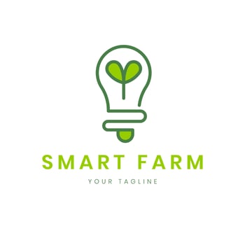smart farm logo design, agriculture logo for all business. vector