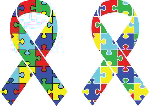 Autism Ribbon Vector