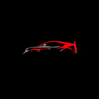 Sports car logo template, perfect logo for businesses related to automotive industry vector