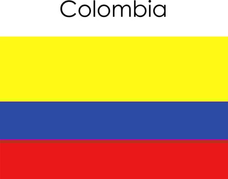 national flag icon colombia vector