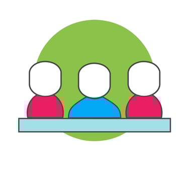 Graphic vector illustration of meeting.suitable for business or company