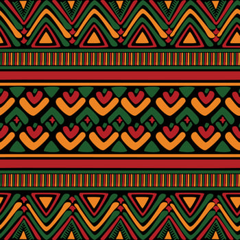 Pan Africa Simple Pattern Concept vector