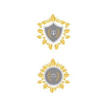justice and law logo design vector
