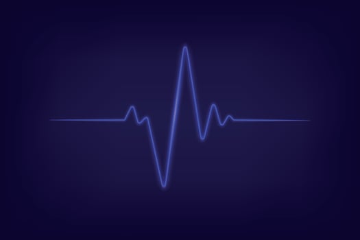 Heartbeat neon light effect. Ecg heart pulse Template for your design vector