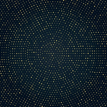 Radial golden halftone patter, Gold luxury background vector