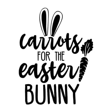 carrots for the easter bunny vector