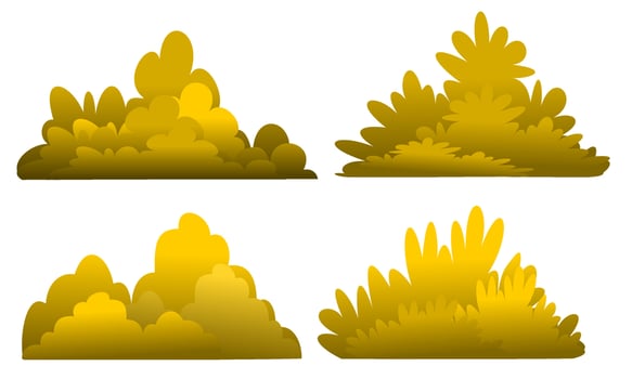 dry bush, dead bush vector