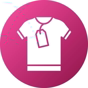 Shirt Sale Icon Style vector