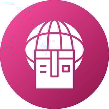 Worldwide Delivery Icon Style vector