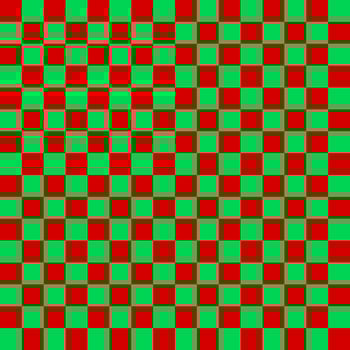 Checkered seamless red green pattern background, Christmas colors. Tablecloth pattern. vector