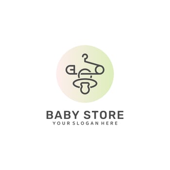 Baby Store Logo. Vector Design.