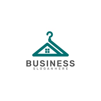 Hangers, Home Logo. Vector Design.