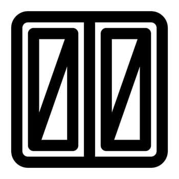 Window With Outline Icon suitable for House icon set vector