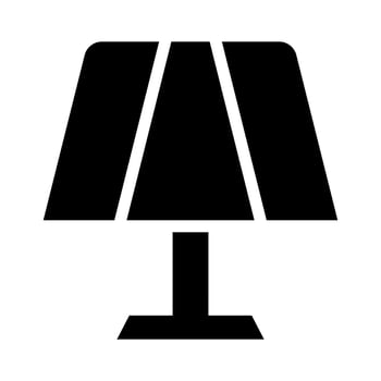 Night Lamp With Solid icon suitable for House Icon Set vector