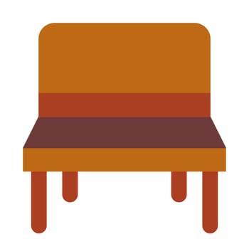 Chair with flat icon suitable for House icon set vector