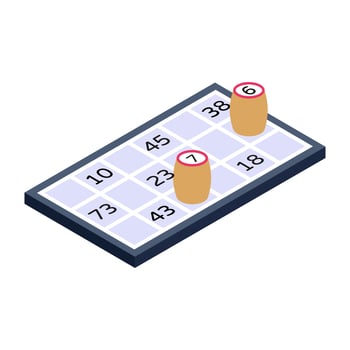 Download online poker app, isometric editable icon vector