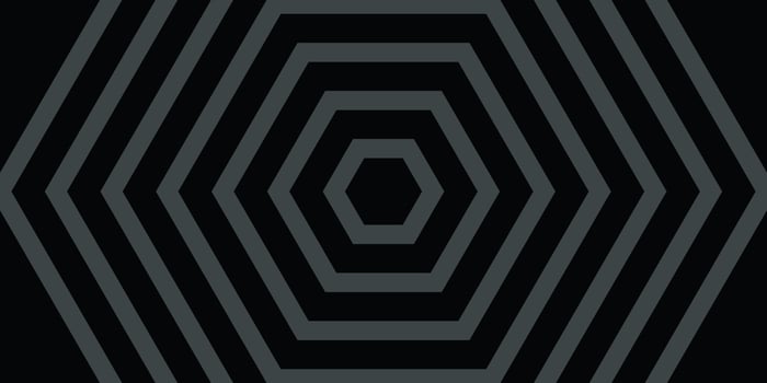 Black background center polygon line pattern vector