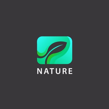 Nature green creative leaf logo vector