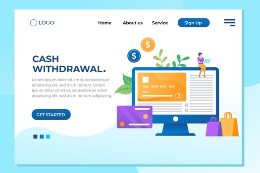 E-shop, shopping concept with characters. Commercial checkout pay, ecommerce retail on device for customer application. Discount for woman smart purchasing. Flat vector illustration