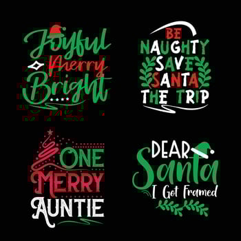 Christmas Bundle Design vector