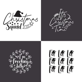 Christmas Bundle Design vector