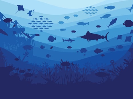 Ocean Blue Background vector